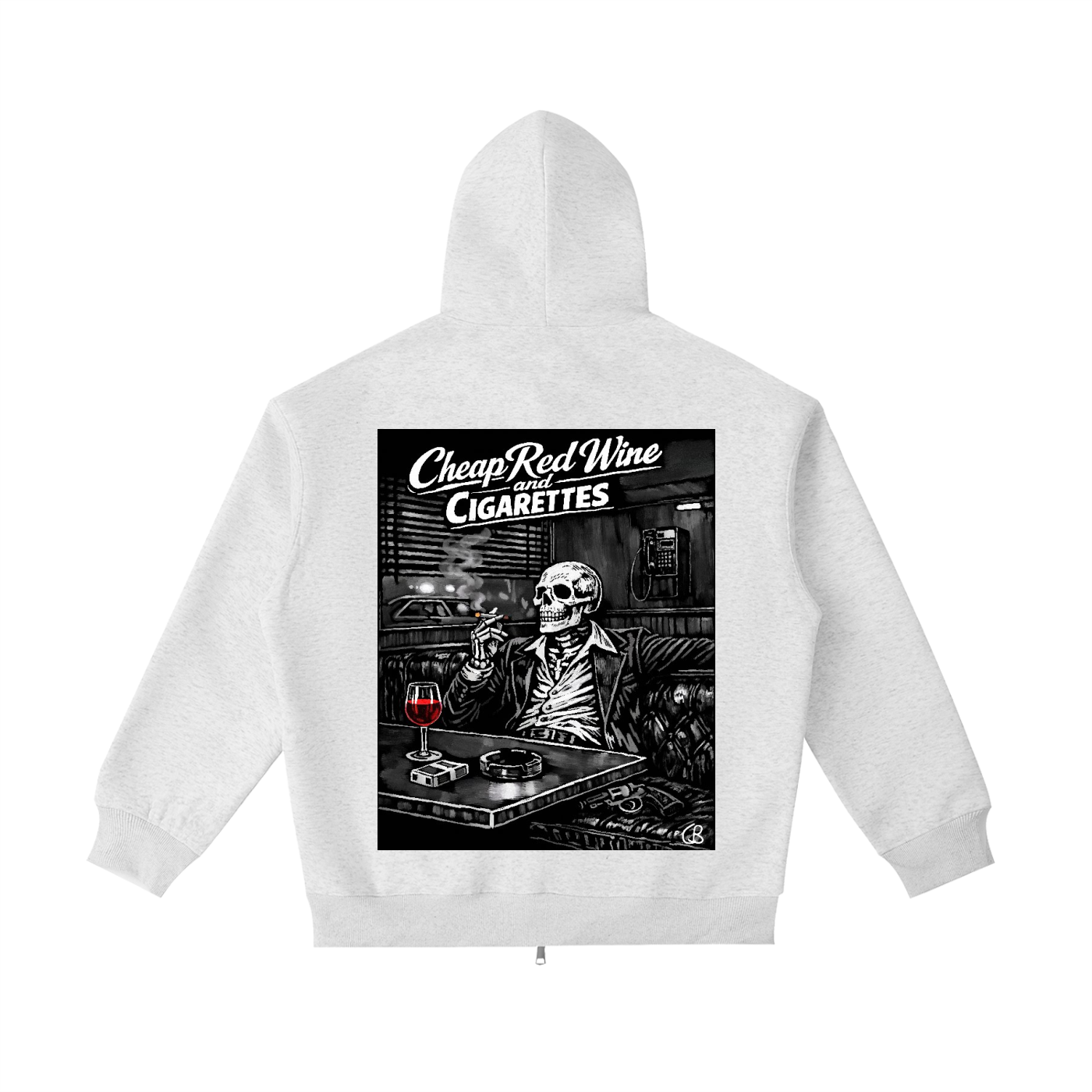 Red Wine and Cigarettes Zip up