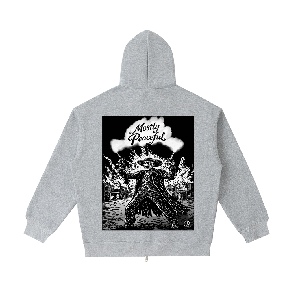 Mostly Peaceful Zip Up