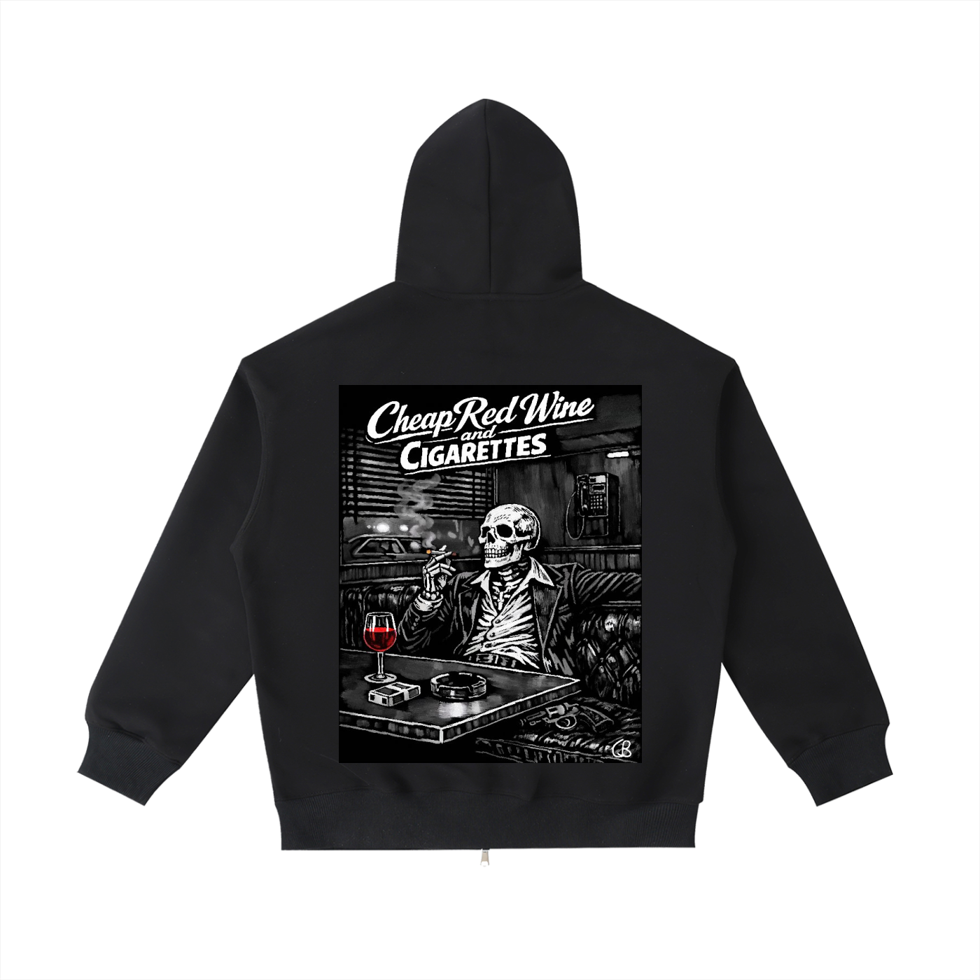 Red Wine and Cigarettes Zip up