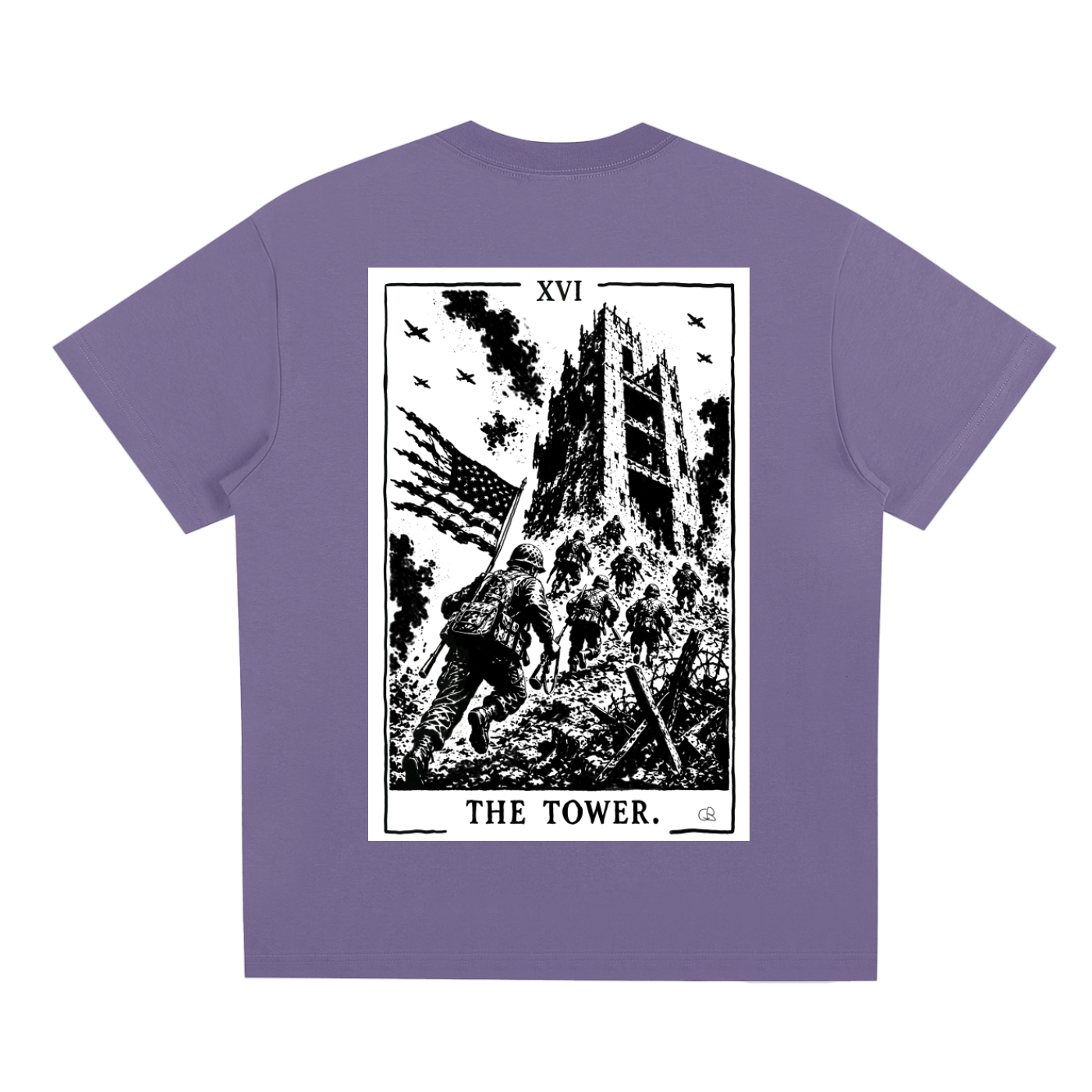 The Tower Tarot Card T-Shirt