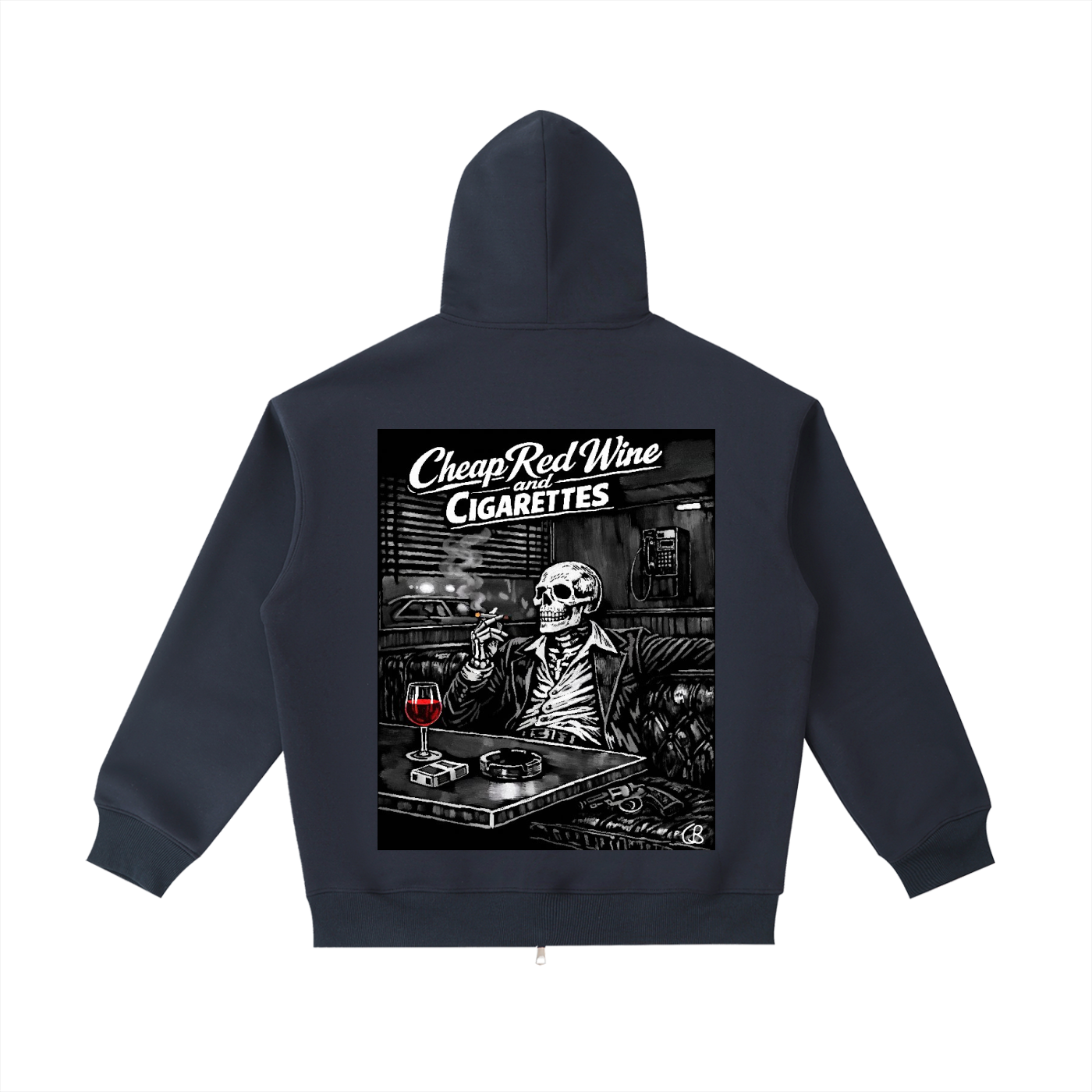 Red Wine and Cigarettes Zip up