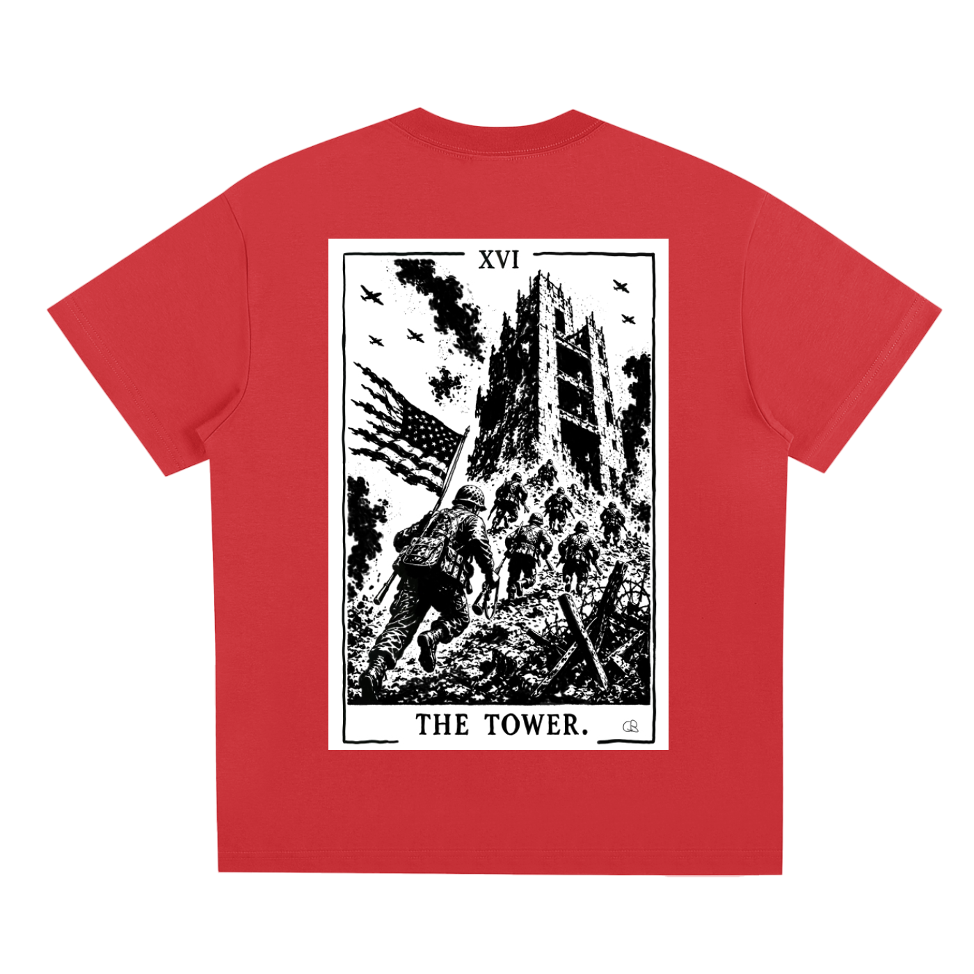The Tower Tarot Card T-Shirt