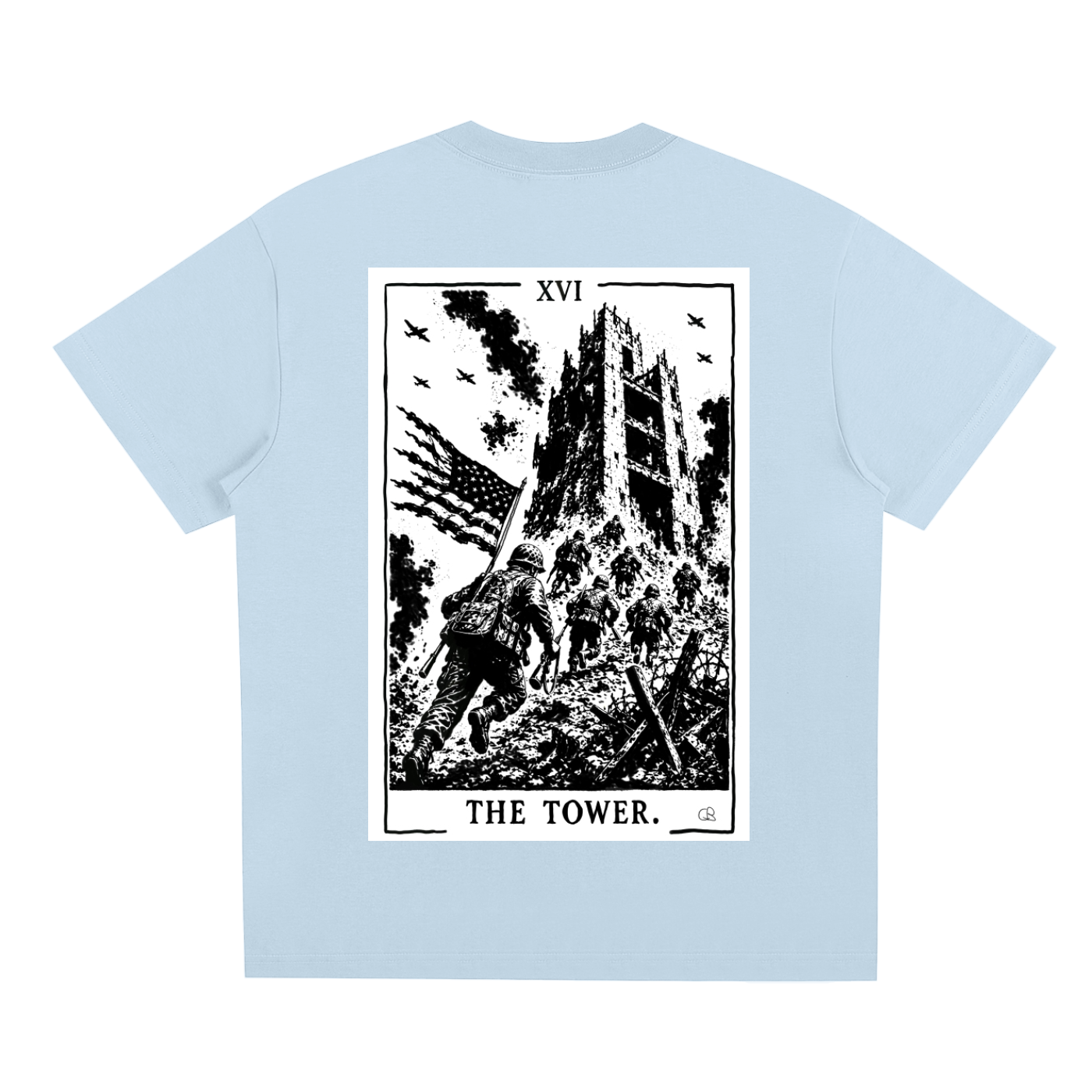The Tower Tarot Card T-Shirt