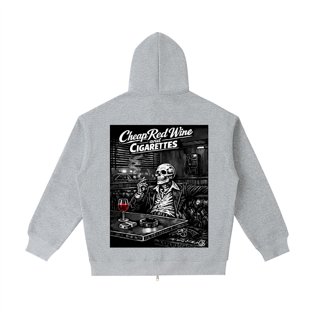 Red Wine and Cigarettes Zip up