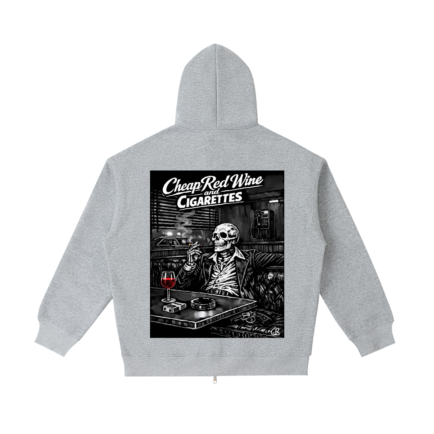 Red Wine and Cigarettes Zip up