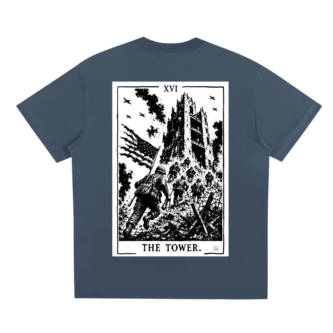 The Tower Tarot Card T-Shirt