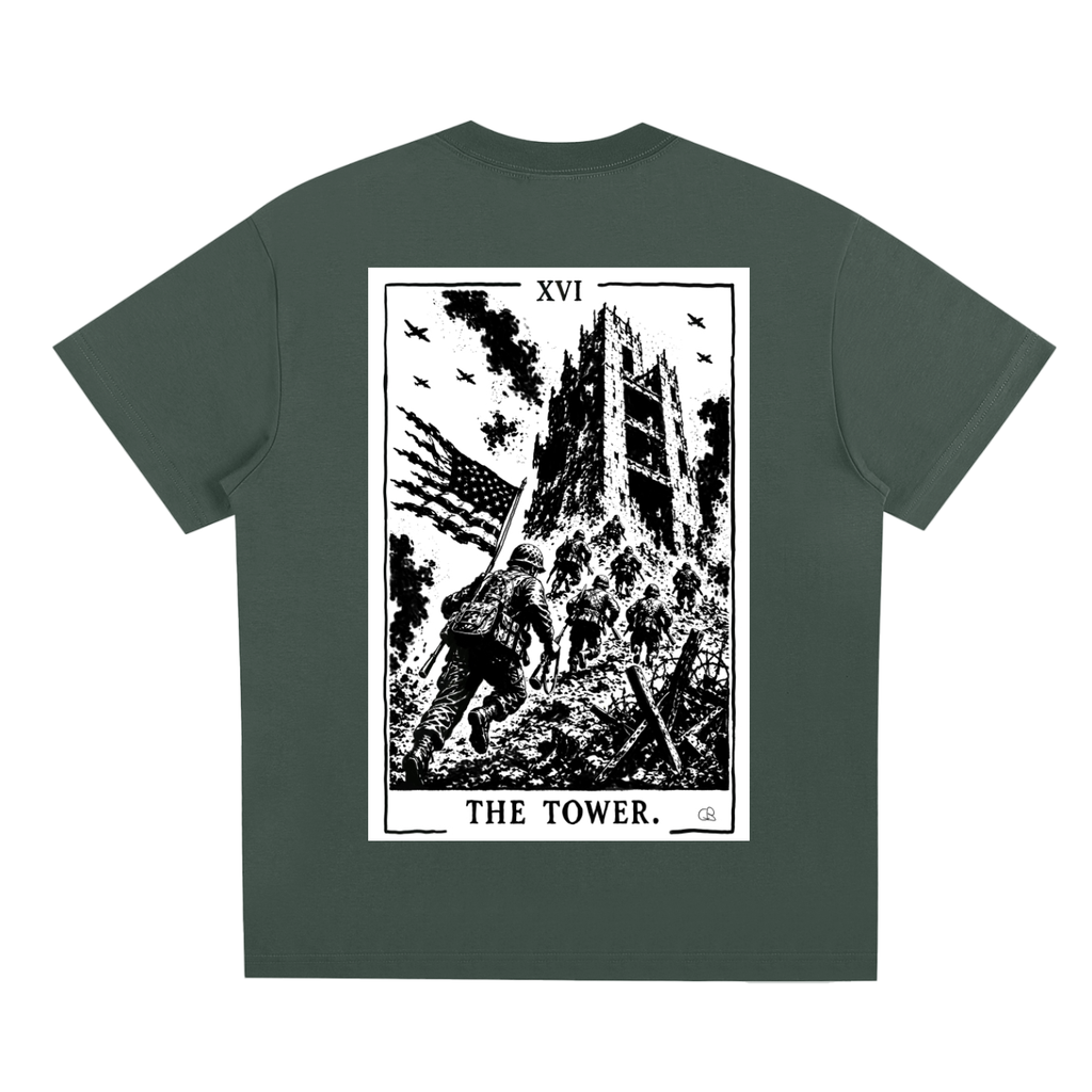 The Tower Tarot Card T-Shirt