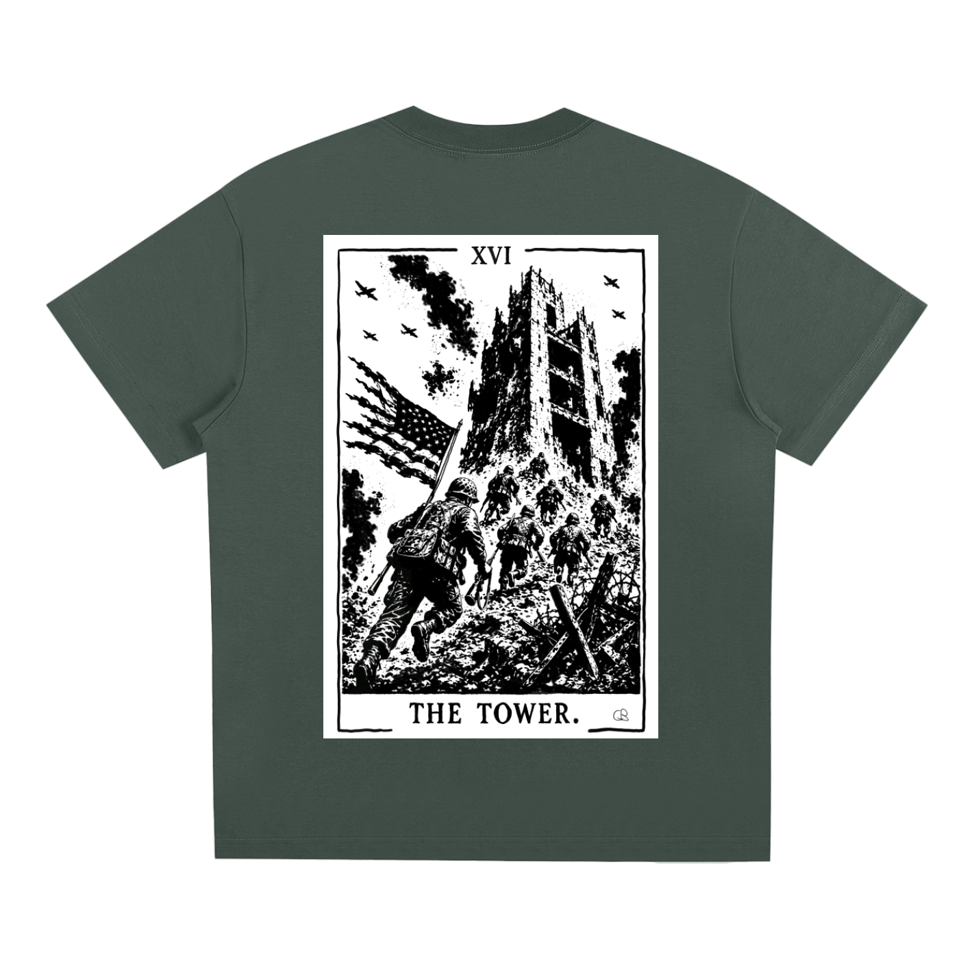 The Tower Tarot Card T-Shirt