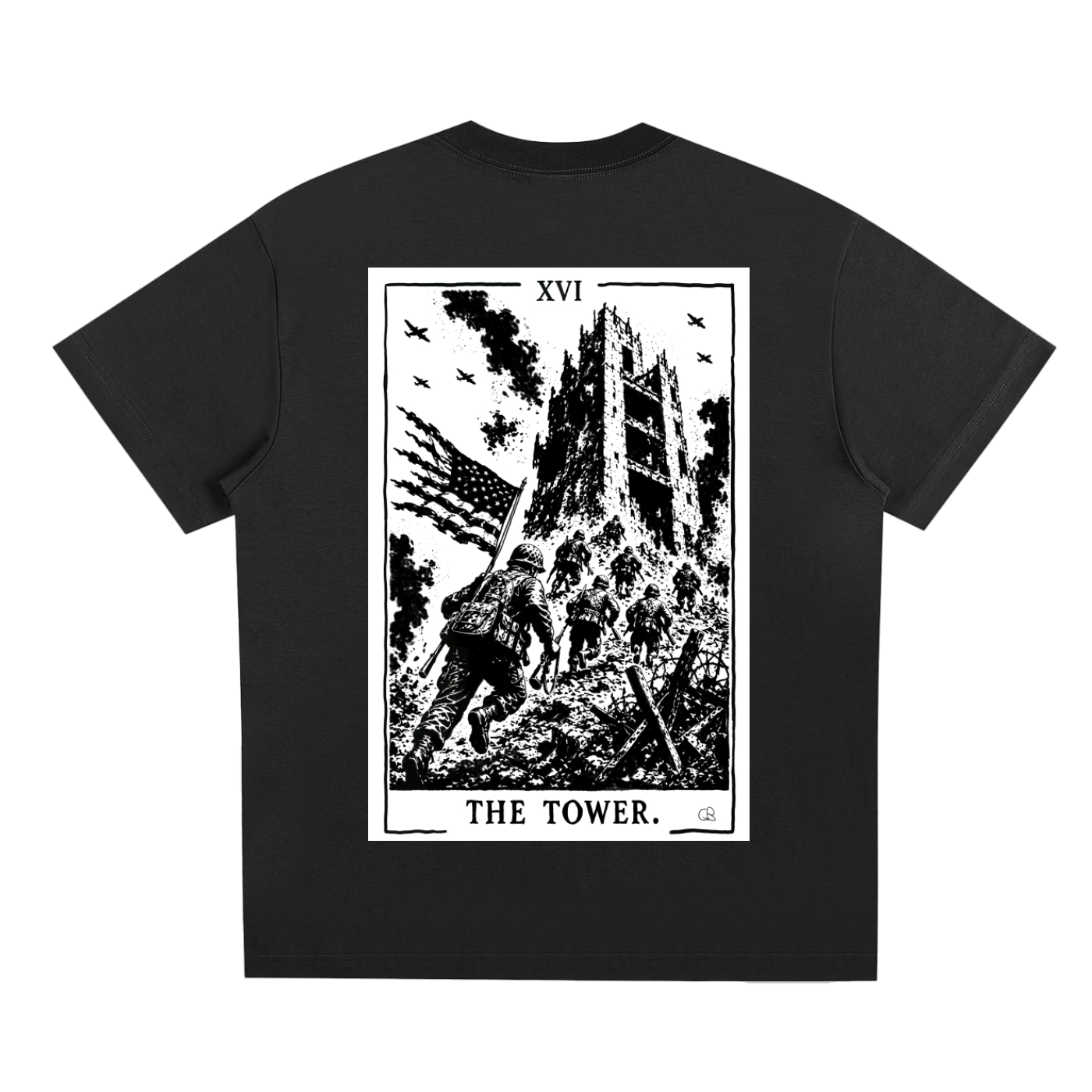 The Tower Tarot Card T-Shirt
