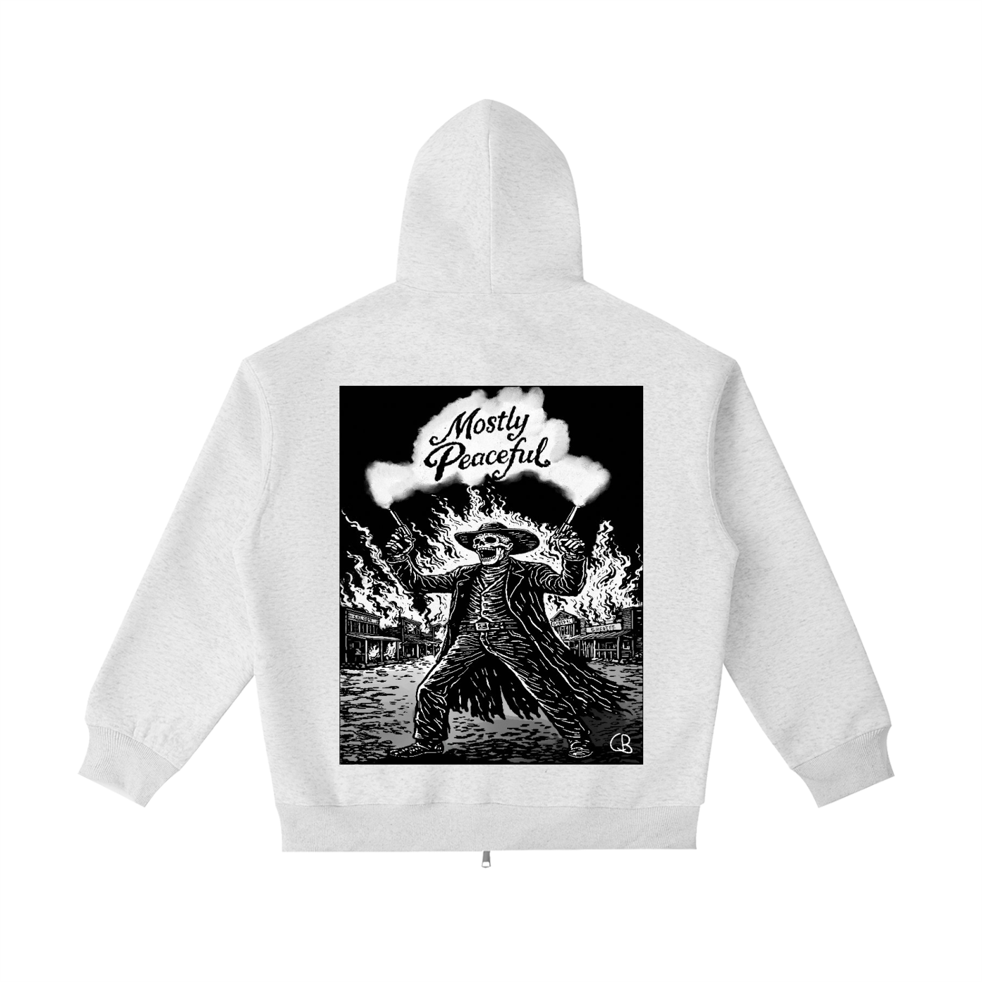 Mostly Peaceful Zip Up